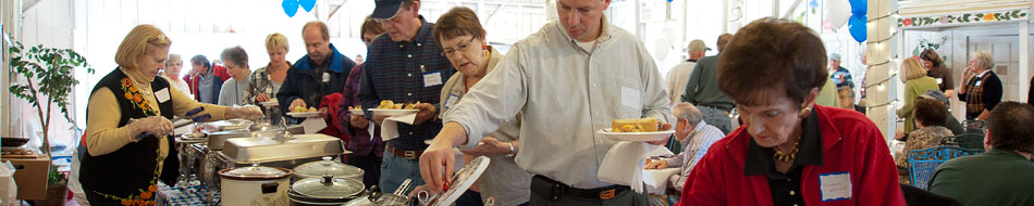 Oktoberfest serving line